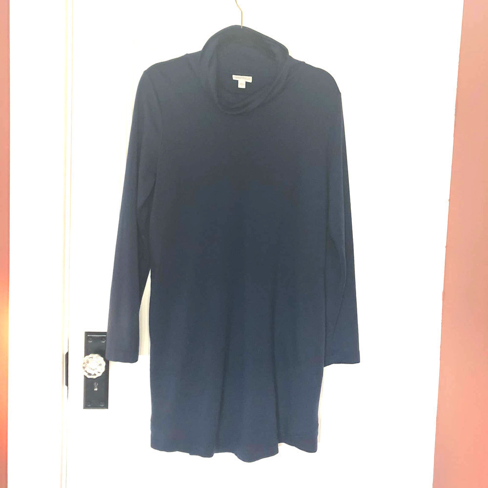 J Jill PureJill Tencel Navy Cowl Neck Tunic​​​